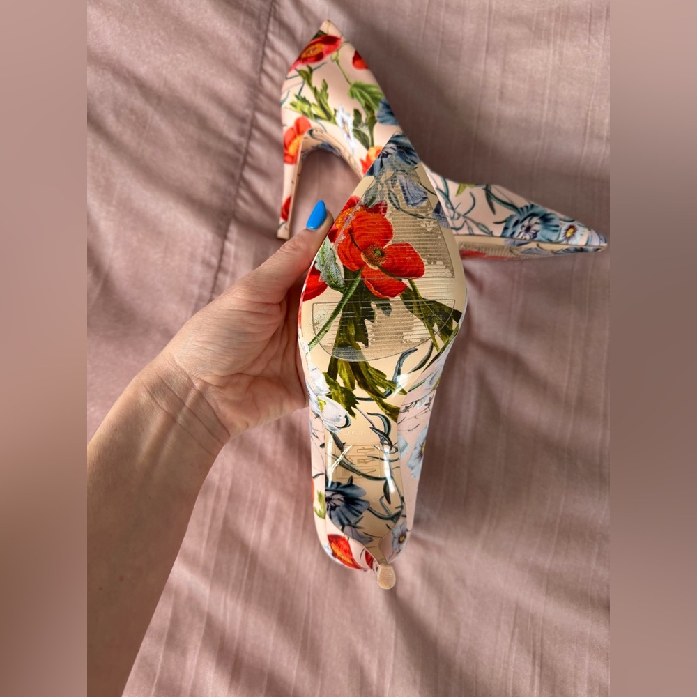 Aldo floral heels size 9 - Picture 4 of 4